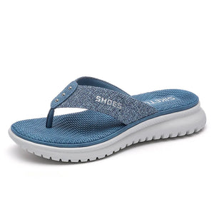 Summer Shoes Women Beach Slippers Holiday Slippers Flip Flops Thick Sole Soft Casual Ladies Footwear MartLion The light blue 7 