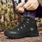  Hiking Boots Men's Waterproof High Top Trekking Leather Outdoor Outdoor Shoes Mart Lion - Mart Lion
