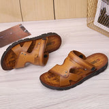 Men's Beach Open Toe Shoes Sandals Non-slip Men's Slippers Breathable Footwear Summer Outdoor MartLion   