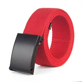 Military Men's Belt Army Belts Adjustable Belt Outdoor Travel Tactical Waist Belt with Plastic Buckle for Pants 120cm MartLion S4-Red 116cm 120cm 