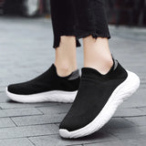 Soft-sole Walking Men's Shoes Lightweight Casual Sneakers Breathable Slip on Loafers Unisex Women MartLion   