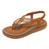 Sandals Woman Platform soft leather Flip Flops shoes 6colors available MartLion Brown 37 