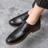 Men's Dress Shoes Elegant microfiber Leather Formal Oxfords Mart Lion   