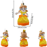 Kawaii Mario Luiji Goomba Kamek Yoshi Soft Plush Toys Cute Toad Princess Peach Daisy Rosalina Toadette Pauline Peluche Doll MartLion Princess Daisy-1  