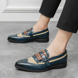 Men's Fringe Buckle Dress Loafers Office Shoes MartLion   