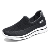 Men's Shoes Mesh Fly Woven Breathable Casual Sports Lazy Slip on Casual Anti-Odor MartLion grey 44 