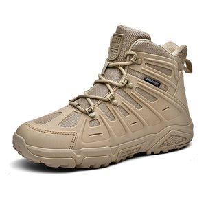 Combat Motorcycle Boots Outdoor Desert Tactical Military Special Forces Hiking Trendy Classic Men's Shoes MartLion Sand 39 