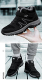 Winter Men's Boots Plush Leather Waterproof Sneakers Climbing Shoes Unisex Women Outdoor Non-slip Warm Hiking MartLion   