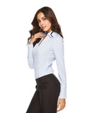 Elegant Long Sleeve Bodysuits Women Rompers Office Lady Blouses Shirts Work Tops Body Femme MartLion   
