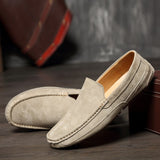 Suede Leather Men's Loafers Luxury Casual Shoes Boots Handmade Slipon Driving  Moccasins Zapatos Mart Lion   