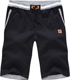 Casual Shorts Soft Sweatpants men's Breathable Clothing Twill Pants Elastic Summer Clothes Drawstring Mart Lion   