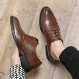 Men's Formal Shoes Lace Up Dress Split Leather Footwear Mart Lion   