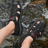Men's Sandals Summer Shoes Leather Outdoor Footwear Mart Lion   