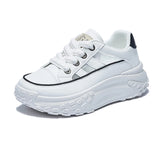 Four Season Casual Shoes Tide Shoes Walking Non-slip Women's Breathable Footwear MartLion WHITE 35 
