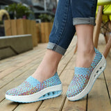 Women Sneakers Casual Wedges Increased Platform Shoes Breathable Sneakers Femme MartLion   