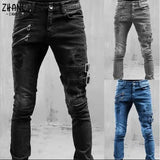 Plus Size Straight Jeans Man Pants  Summer Boyfriend Jeans Streetwear Skinny MartLion   