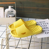 Non-Slip Slippers Men's Women Indoor Home Slides Bathroom Waterproof Shoes Soft Bottom Outer Wear Sandals Mart Lion Yellow 36-37 