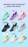 Red Cushion Sneakers Running Shoes Men's Breathable Wear-resistant Walking Training Fitness Jogging Women MartLion   