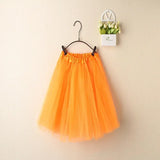 Women Summer Vintage Tulle Skirt Adult Fancy Ballet Dancewear Party Costume Ball Gown Mini Skirt MartLion Orange One Size 