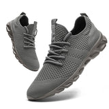 Light Men's Running Shoes Breathable Sneaker Casual Antiskid and Wear-resistant Jogging Sport Mart Lion Deep Grey 36 