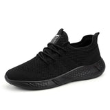 Light Running Shoes Casual Men's Sneaker Breathable Non-slip Wear-resistant Outdoor Walking Sport Mart Lion Black 36 