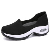 Platform Shoes Sneakers Women Running Breathable Mesh Slip-On Sports MartLion   