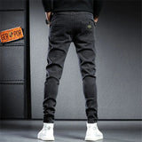 Summer Jeans Men demin  pants men Clothing Cargo pants Drawstring Slim Trousers r MartLion   