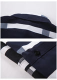 Men Long Sleeve Stripe Shirts  Korean Clothing Streetwear Lapel Male Business Casual Cotton Social Tops MartLion   