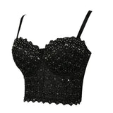 Women Bra Rhinestone Corset Party Clothes Lady Push Up Bra Woman Tops Clothing Gothic Shaper Vintage Bra Underwear MartLion