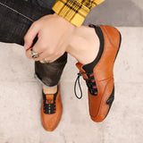 factory leather octopus peas shoes summer casual men's Mart Lion   