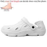 Men's Clogs Beach Sandals Summer Casual Garden Shoes Clog Lightweight MartLion PureWhite 50 