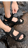 Beach Shoes Summer Cow Leather Men's Sandals MartLion   