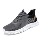 Men's Sneakers Weave Running Shoes Casual Sports Outdoor Athletic Running Shoes MartLion grey 38 