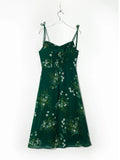 Women Spaghetti Strap Green Midi Dress Summer MartLion   