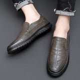 Golden Sapling Men's Loafers Leather Flats Classics Driving Shoes Platform Footwear Casual MartLion   