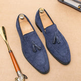 Suede Leather Men's Loafers Shoes Soft Dress Slip On Casual Moccasins Soft Formal Leisure Social Mart Lion   