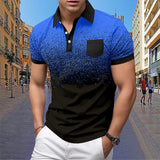 Men's Short sleeved Polo Shirt Summer European and American Street Casual Pocket Lapel Top Men's MartLion Baolan-K S 