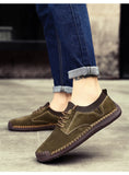Golden Sapling Retro Men's Casual Shoes Lightweight Leisure loafers Leather sewing Driving Classic Footwear MartLion   
