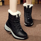 Women Boots Lightweight Ankle Platform Shoes Heels Winter Mujer Keep Warm Snow Winter Shoes MartLion   