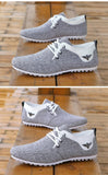 Men's Casual Shoes Canvas Flats Zapatos de hombre Driving Mart Lion   