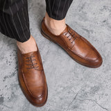 Men's Dress Shoes Elegant microfiber Leather Formal Oxfords Mart Lion   