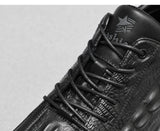 Cow Leather Black Luxury Shoes for Men's Spring Autumn Designer Sports Sneakers Retro Casual Platform MartLion   