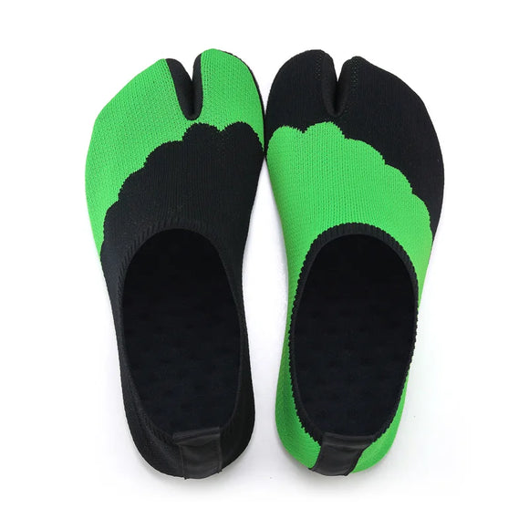 Outdoor Hiking Shoes Wading Beach Barefoot Diving Water Skiing Swimming Fitness Riding Five-finger Sport MartLion D15Black Green 36-37 