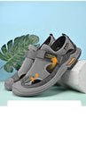 Men's Sandals Summer Outdoor Beach Leisure Baotou Hole Shoes Breathable Platform Wedge Thick Sole Round Toe MartLion   