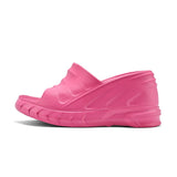 Pink Women Slippers Summer Platform Wedges Slippers Casual Designer Slides Beach Sandals Chaussure Femme Mart Lion   