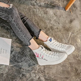 Korean Version Casual Canvas Shoes Inner Zipper Rubber Short Sleeve Women's Sports MartLion   