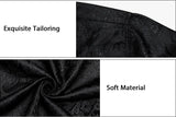 Men's Long Sleeve Black Paisley Silk Dress Shirts Casual Tuxedo Social Shirt Luxury Designer Clothing MartLion   