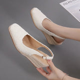 Summer High Heels Women Party Shoes Ladies Wedges Heels 8cm Pointed toe Pumps MartLion   