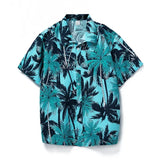 Men's Shirts Men Hawaiian Casual Polyester Shirts Kapok Printed Short MartLion 17 4XL for 190CM 97KG 