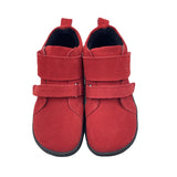 Barefoot Genuine Leather Baby Toddler Girl Boy Kids Shoes For Spring Autumn Winter Ankle Boots MartLion Red Suede 13.5 